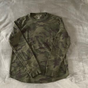 Mens long sleeve camo shirt